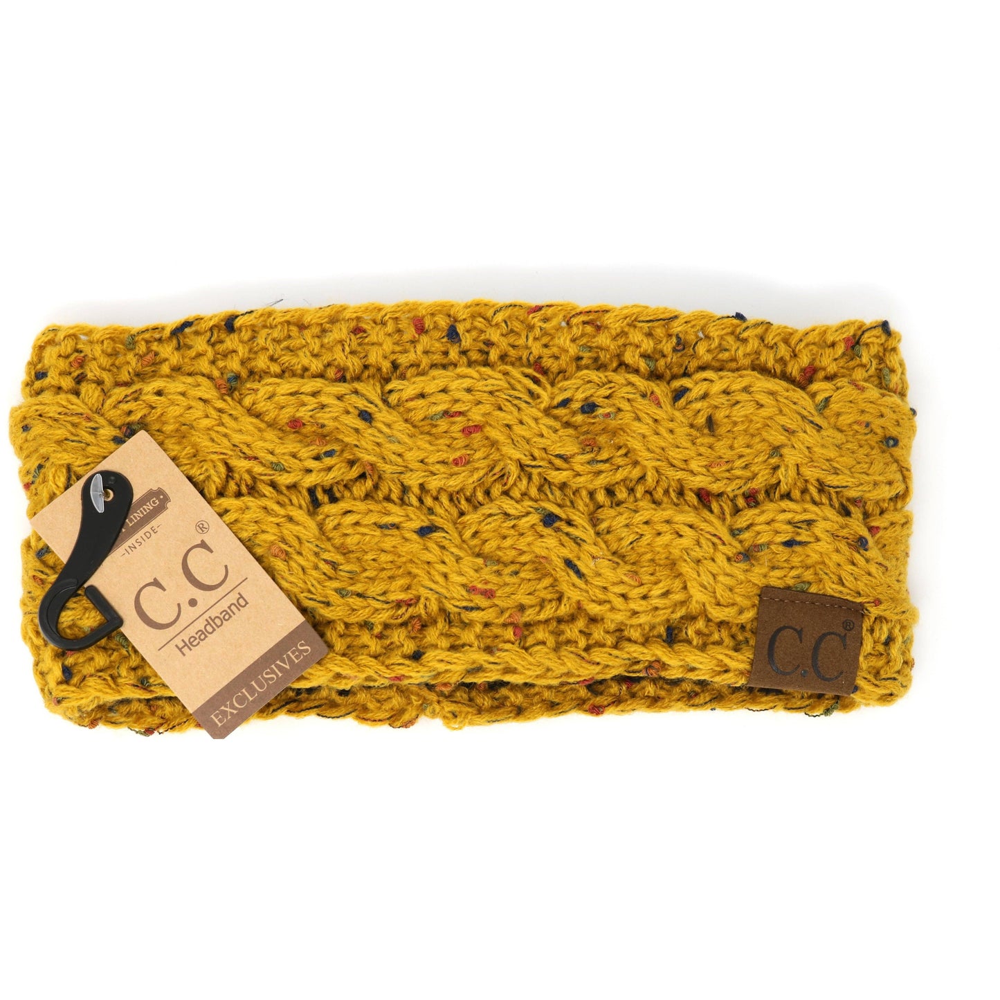 Fuzzy Lined Flecked CC Head Wrap HW33