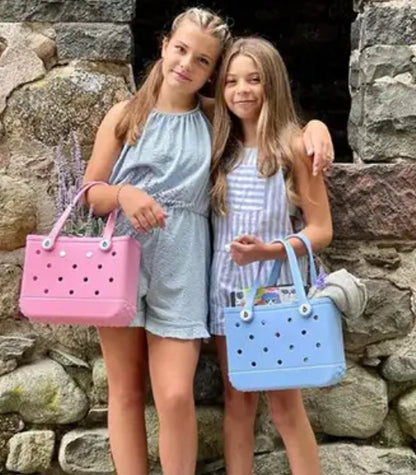 Small Rubber Beach Bag Tote