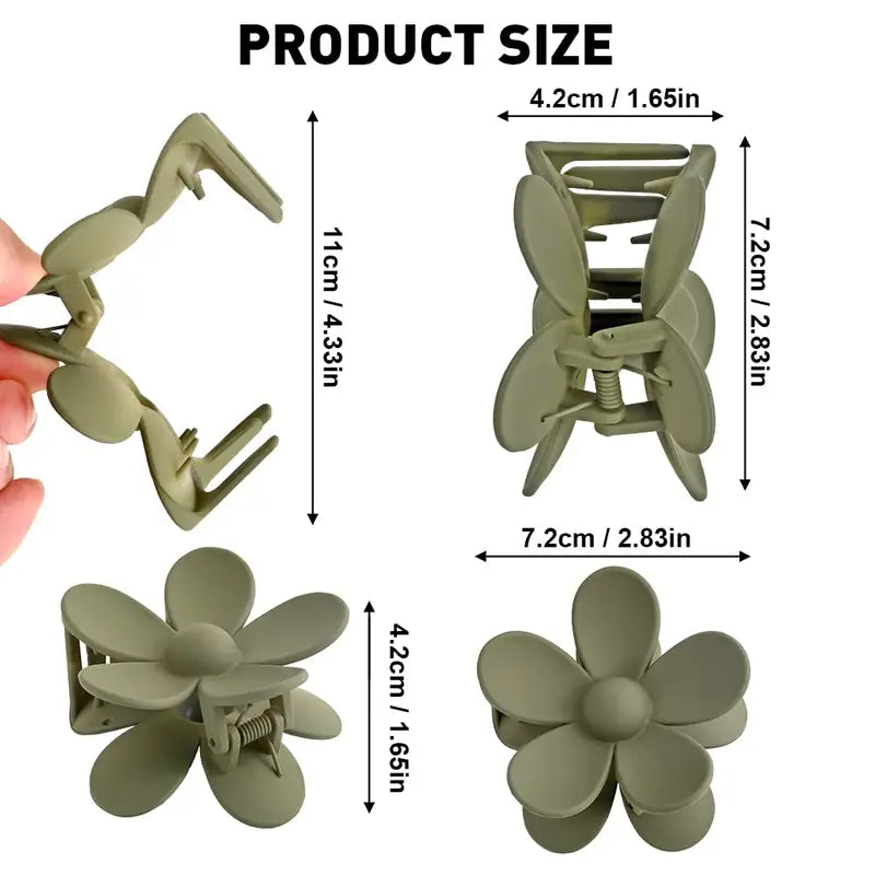 Flower Claw Hair Clip