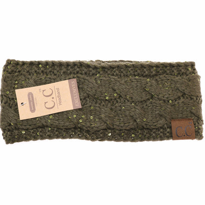 Sequin CC Headwrap HW730