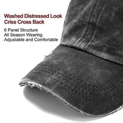 Ponytail Hat- Cross back