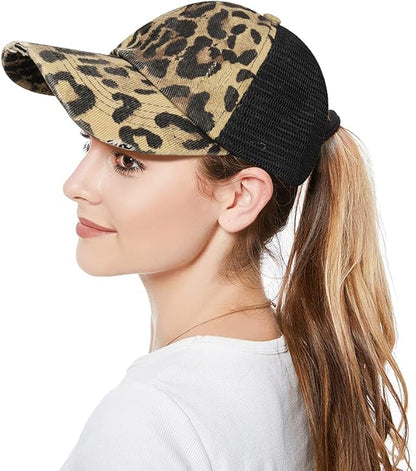 Ponytail Hat- Cross back