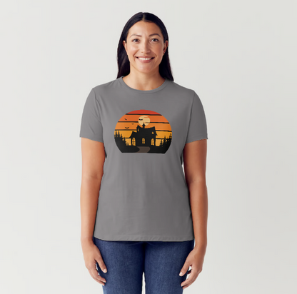 Fall Ombre with Haunted House