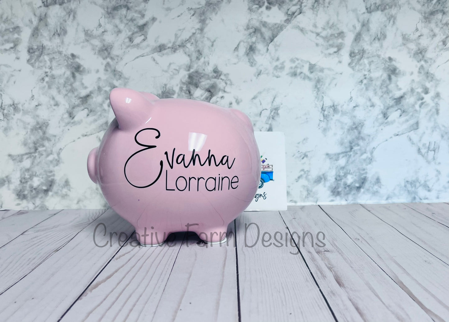 Custom Baby Birth Stat Piggy Bank