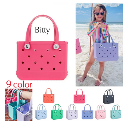 Small Rubber Beach Bag Tote