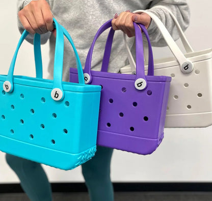 Small Rubber Beach Bag Tote