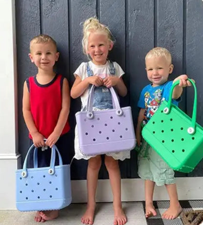 Small Rubber Beach Bag Tote