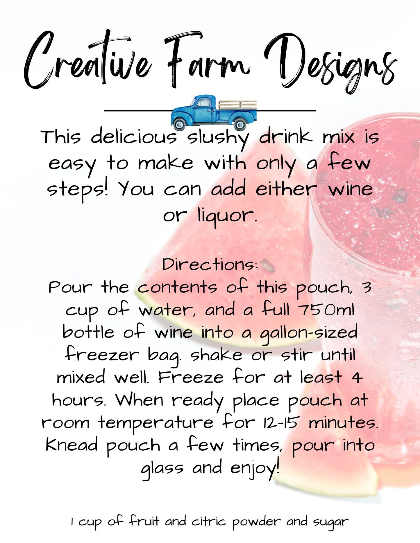 Wine Slushy Mix