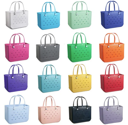 XL Rubber Beach Bag Tote for Women