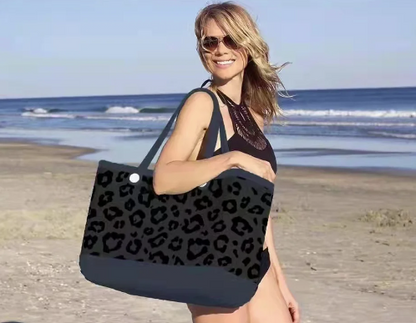 XL Rubber Beach Bag Tote for Women