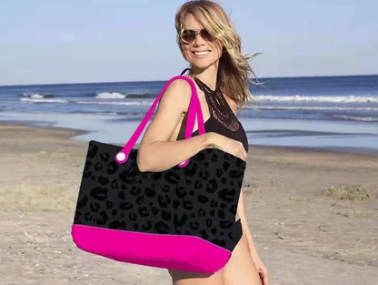XL Rubber Beach Bag Tote for Women