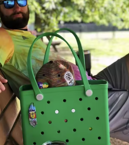 Medium Rubber Beach Bag Tote for Women