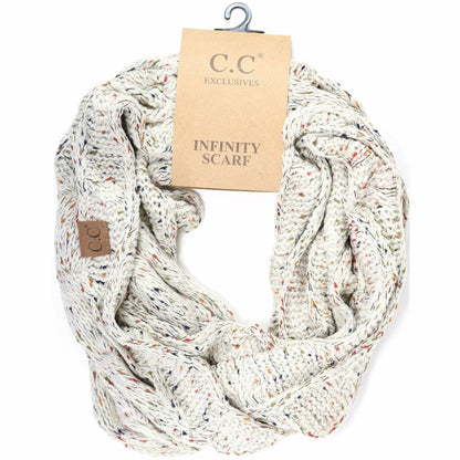 Flecked CC Infinity Scarf SF33