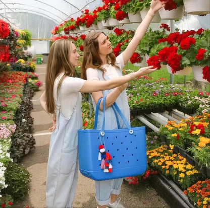 XL Rubber Beach Bag Tote for Women