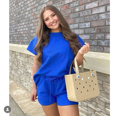 Small Rubber Beach Bag Tote