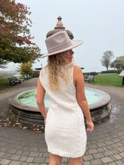 Chain and Pleated Band C.C Vegan Felt VFE0004