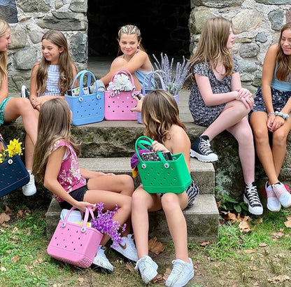 Small Rubber Beach Bag Tote